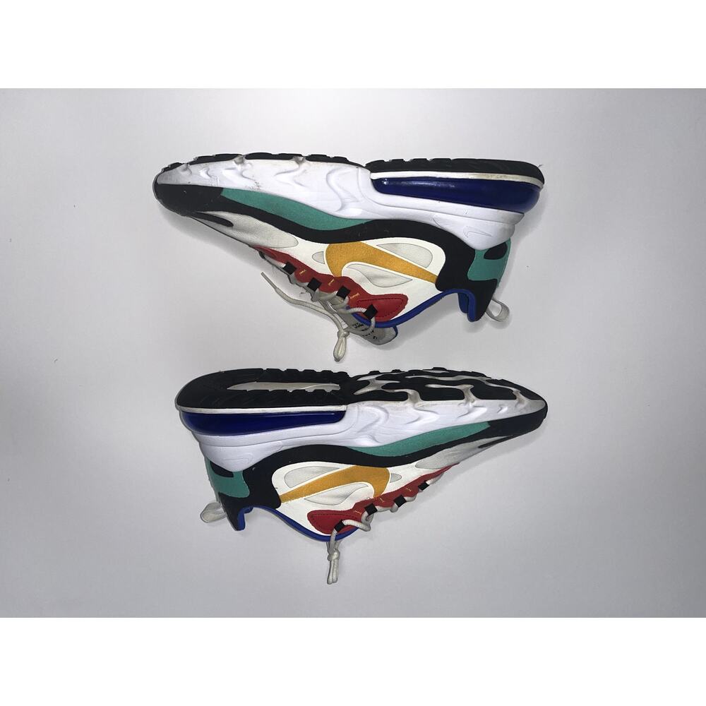 Nike Air Max 270 React Bauhaus 2019, AO4971-002, Red/Teal/Gold, Mens Size 11